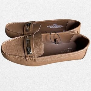 Marc New York Brown Leather Loafers Women's Size 6.5 | COACH Fredrica Style Chic